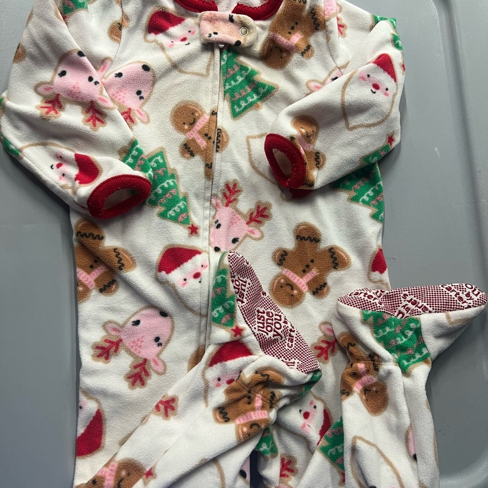 Festive Holiday Baby Fleece Footie Pajamas